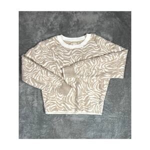 Pilcro Anthropologie Sweater Fur Striped Pullover Women's XS Soft Comfy Luxe